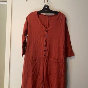 Happy French Gang S/M Linen Jumpsuit